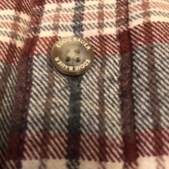 EDDIE BAUER CLASSIC FIT XLT 100% COTTON FLANNEL PLAID MEN’S SHIRT - #391 - Picture 8 of 12